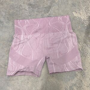 Gymshark Women's Pink Patterned Shorts
